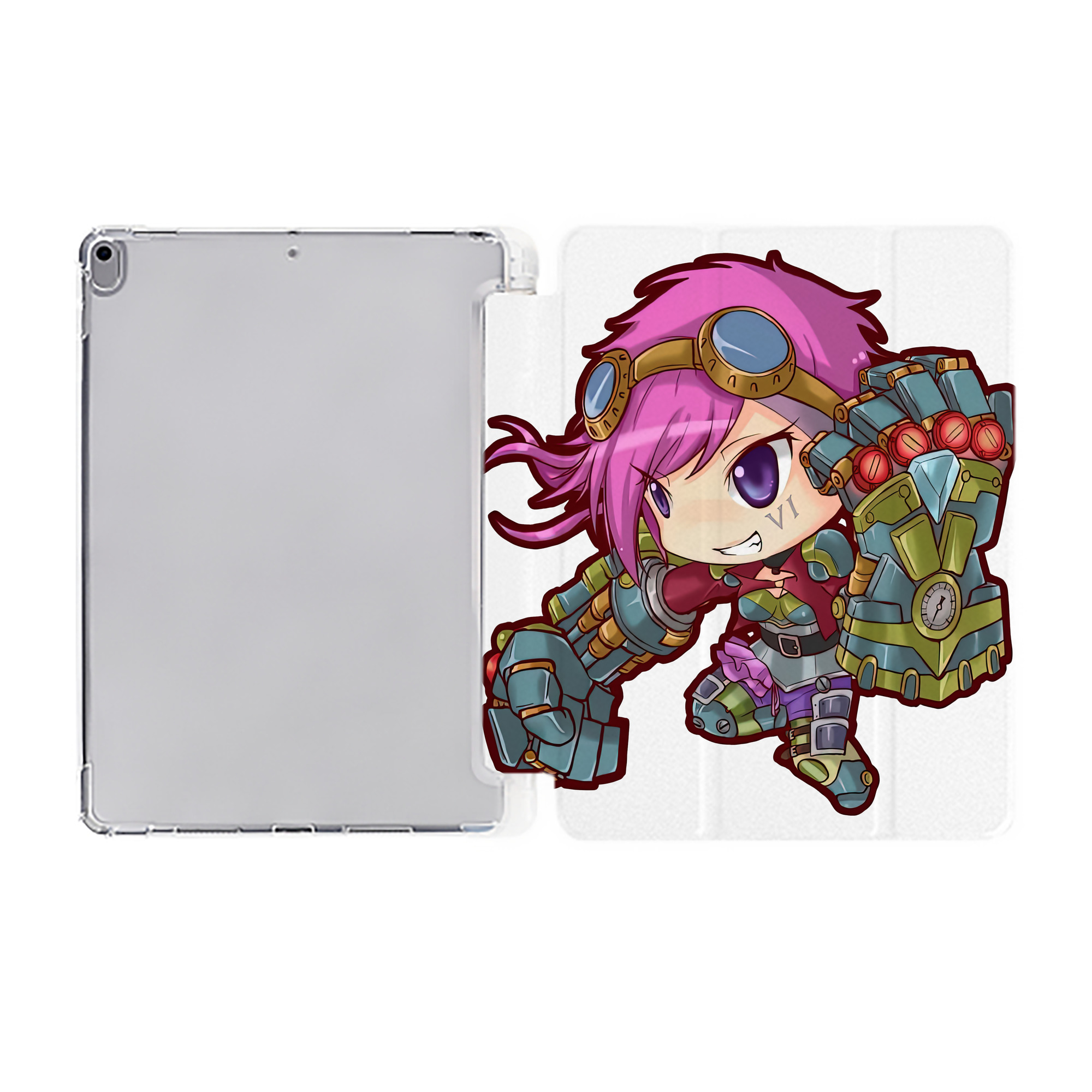 （画像用） リーグ・オブ・レジェンド League of Legends LOL IPad ケース ペン収納付き 三つ折りスタンド PUレザー×シリコン 対応機種9.5/10.5/10.9インチ